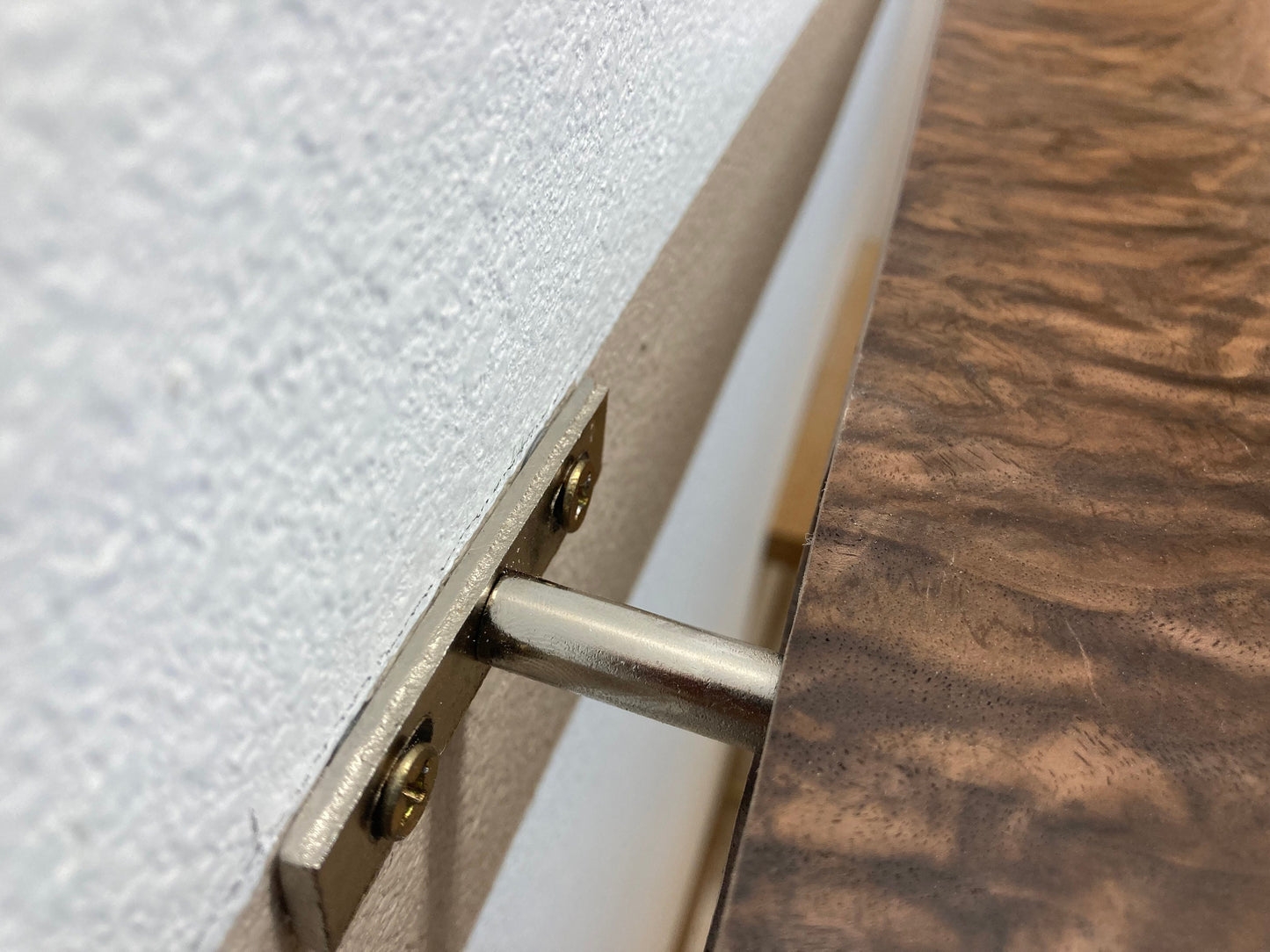 Modern Live edge Floating Shelf with T shape blind metal brackets