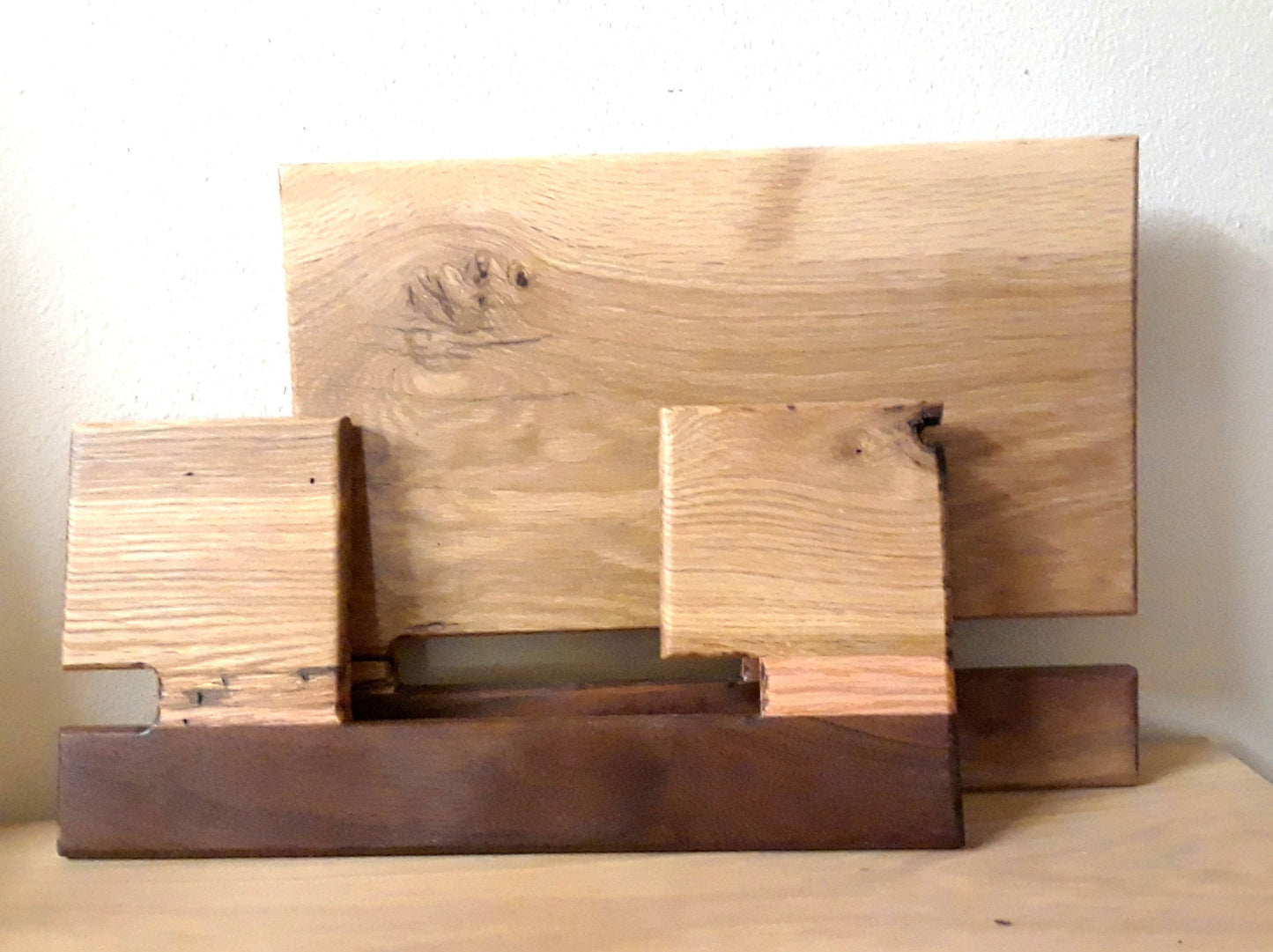 Solid wood Bible holder /Folding book stand /Cookbook stand /Tablet holder /I pad stand / Desk Organizer