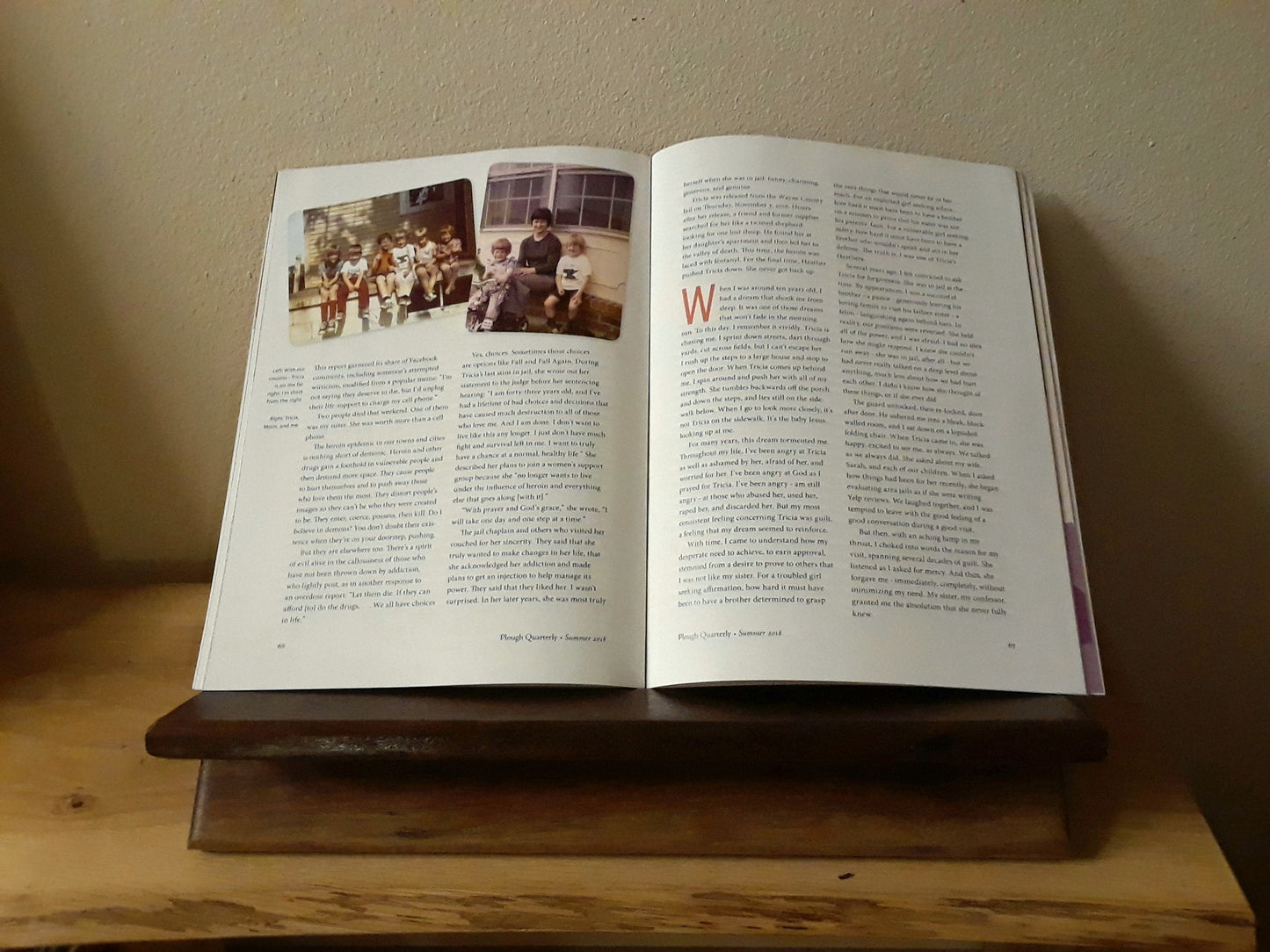 Solid wood Bible holder /Folding book stand /Cookbook stand /Tablet holder /I pad stand / Desk Organizer