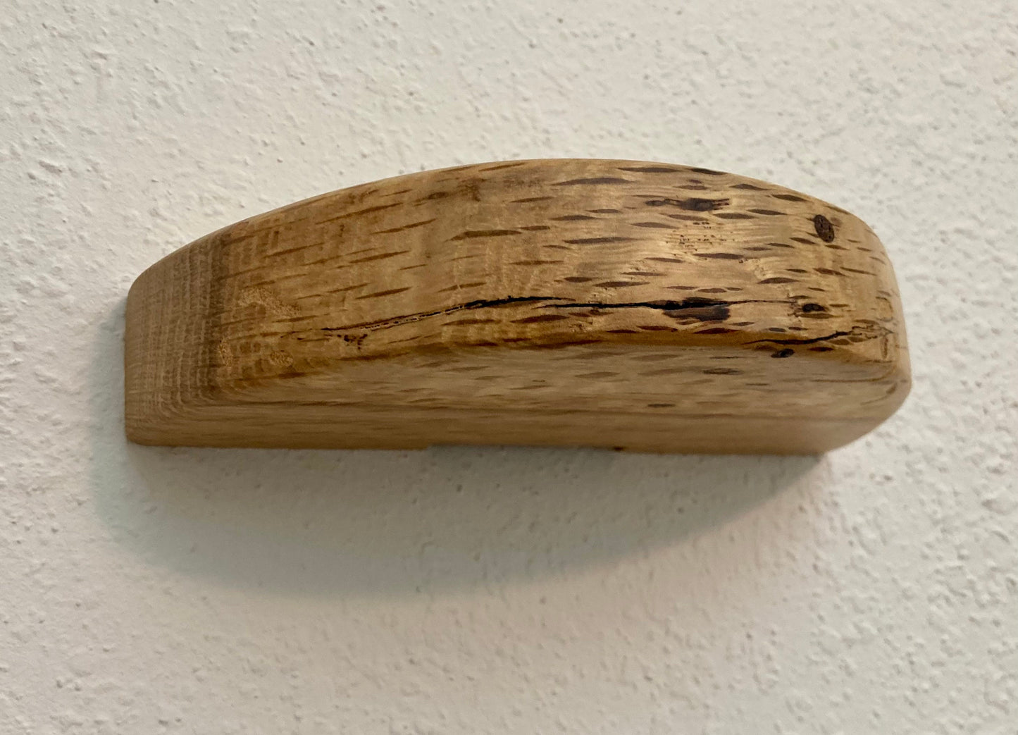Half moon shape floating shelf / Solid hard wood / Solid hanging hardware