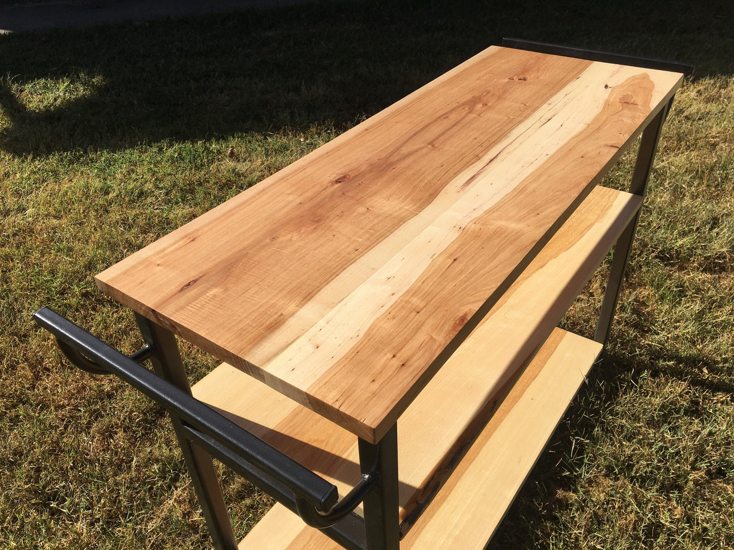 Solid wood Rolling Kitchen Cart / Solid wood Kitchen Island with casters