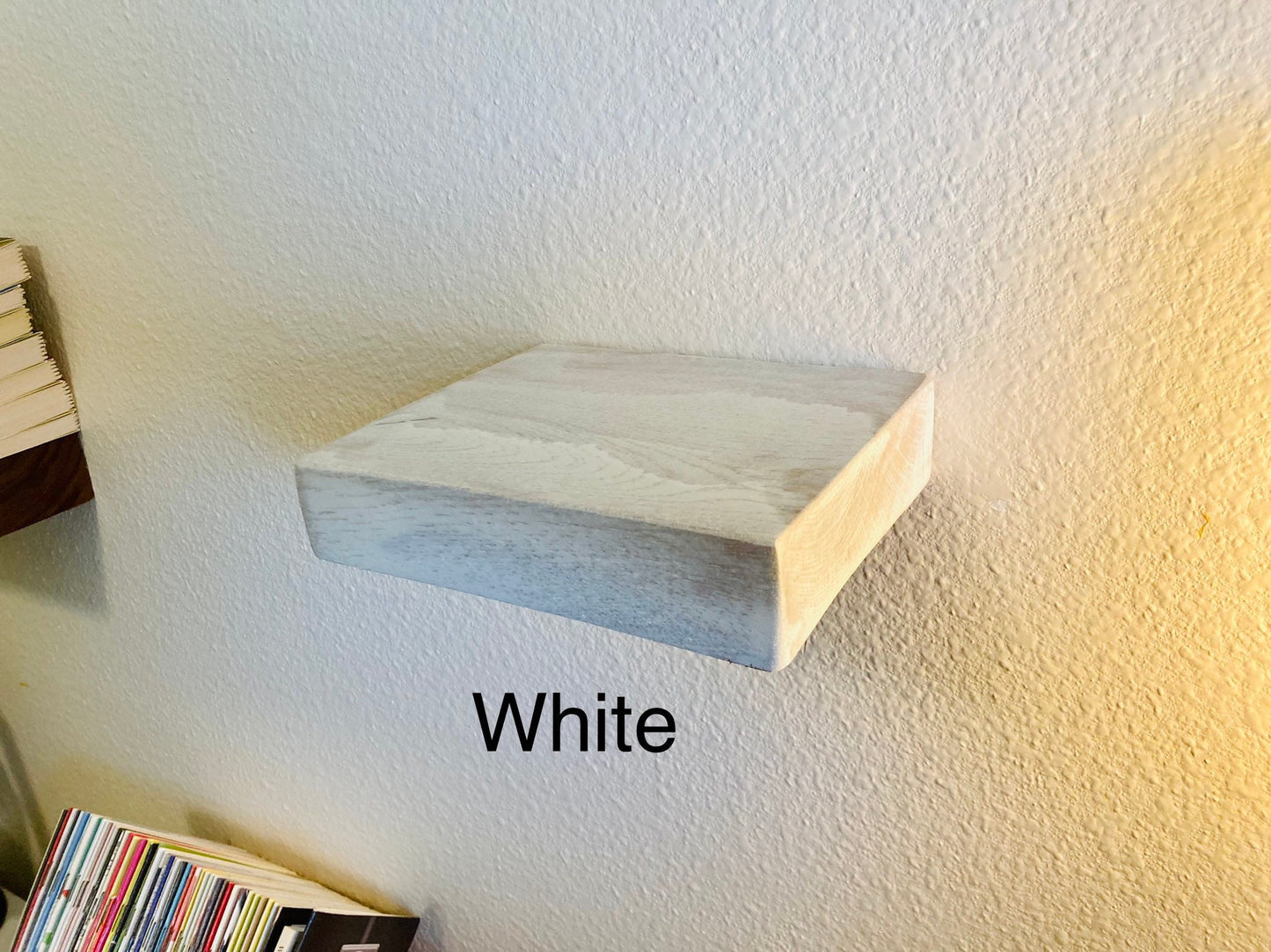 Rustic small floating Shelf / Solid wood Wall Decoration / Mini book shelf