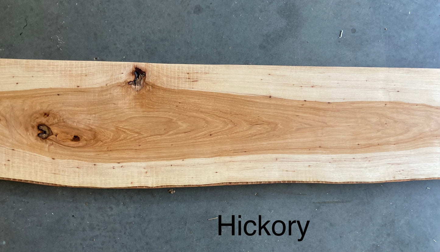 Modern Live edge Floating Shelf with T shape blind metal brackets