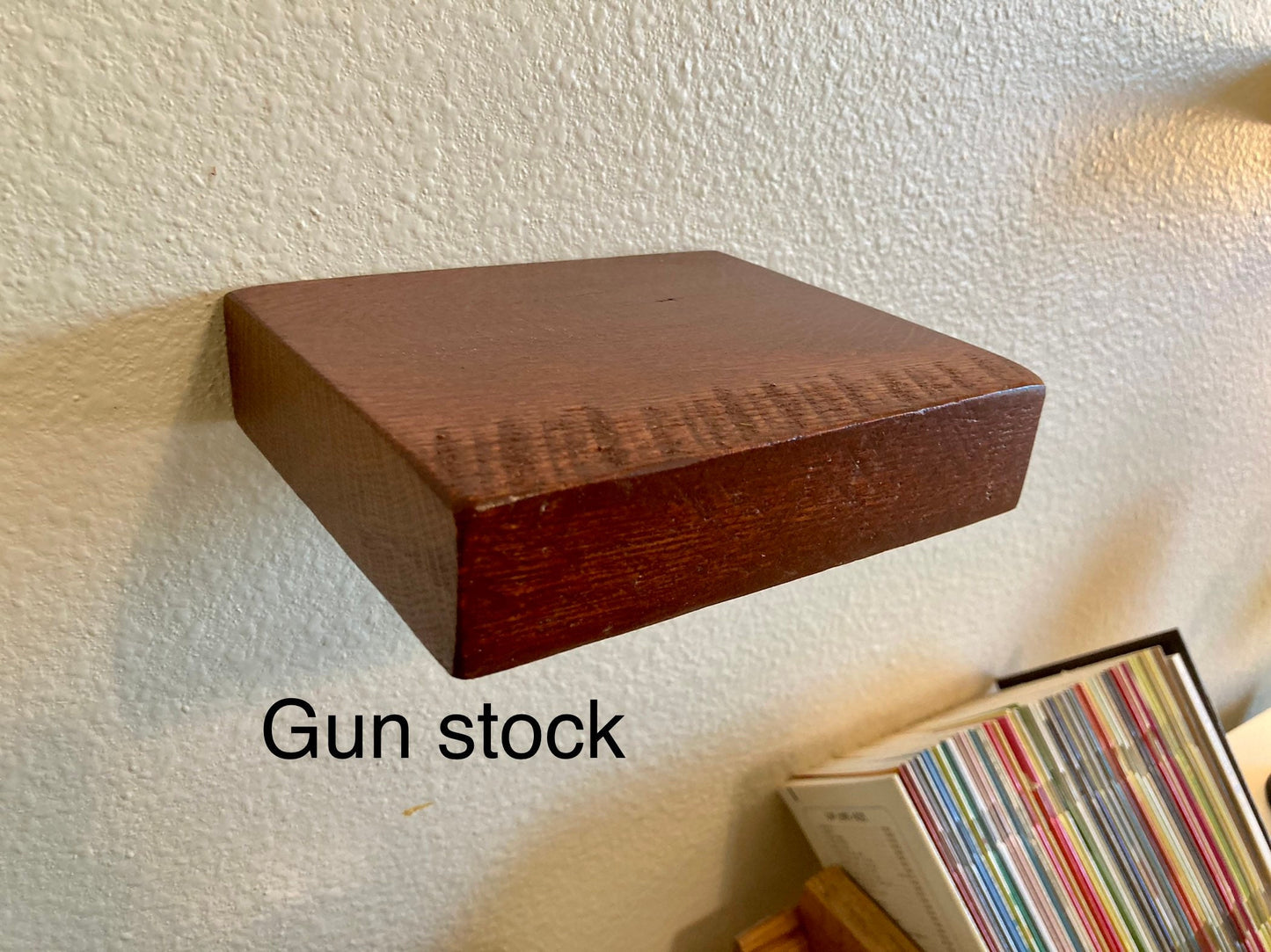 Rustic small floating Shelf / Solid wood Wall Decoration / Mini book shelf