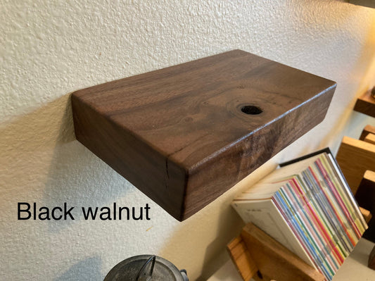 Rustic small floating Shelf / Solid wood Wall Decoration / Mini book shelf