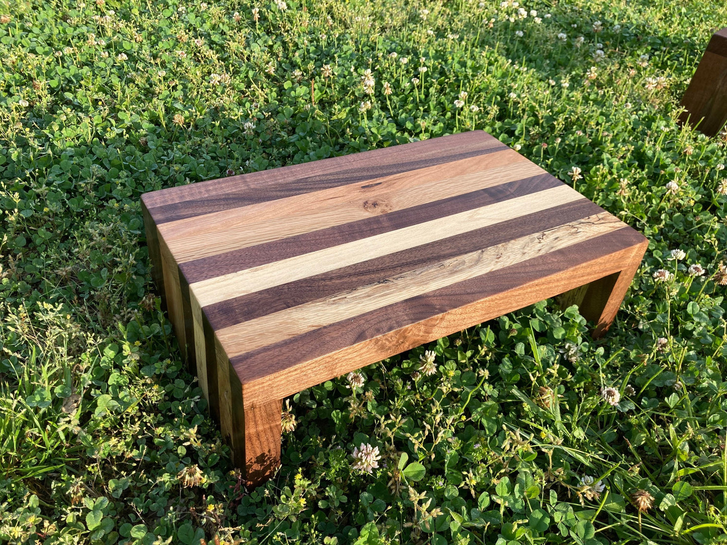 Wood Step Stool / Foot Stool / Bed Stool / Low riser / Bed steps/ Kitchen stool