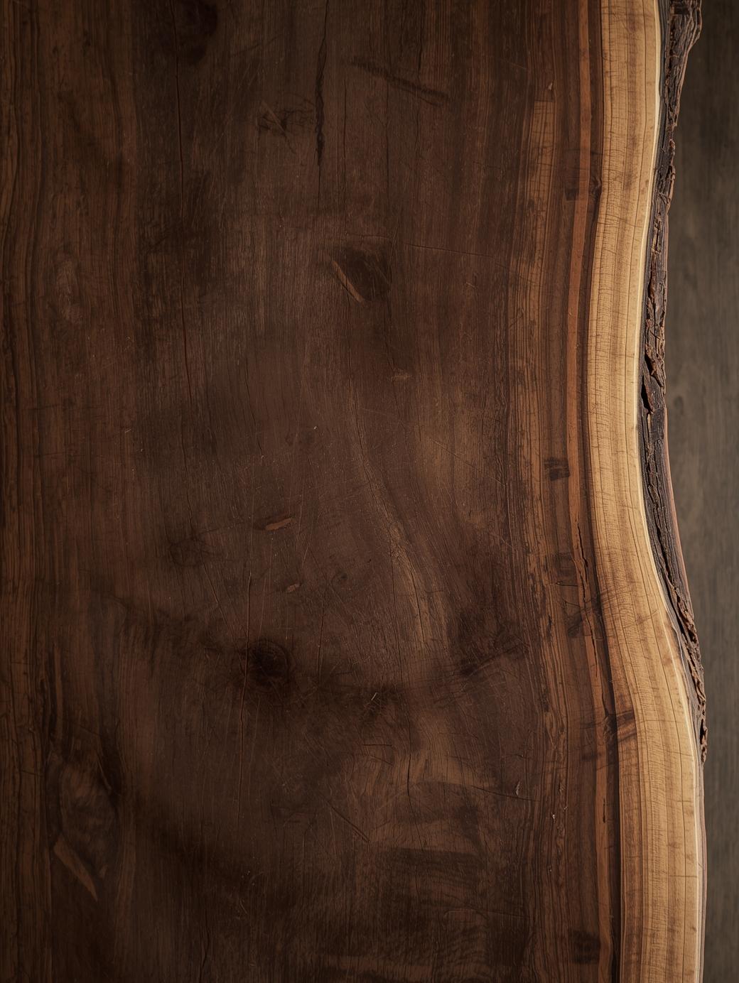 Custom Live Edge Countertop | Epoxy coat l 100% waterproof l Solid Black Walnut Bar Top, Vanity or Kitchen Island | Natural Edge Slab